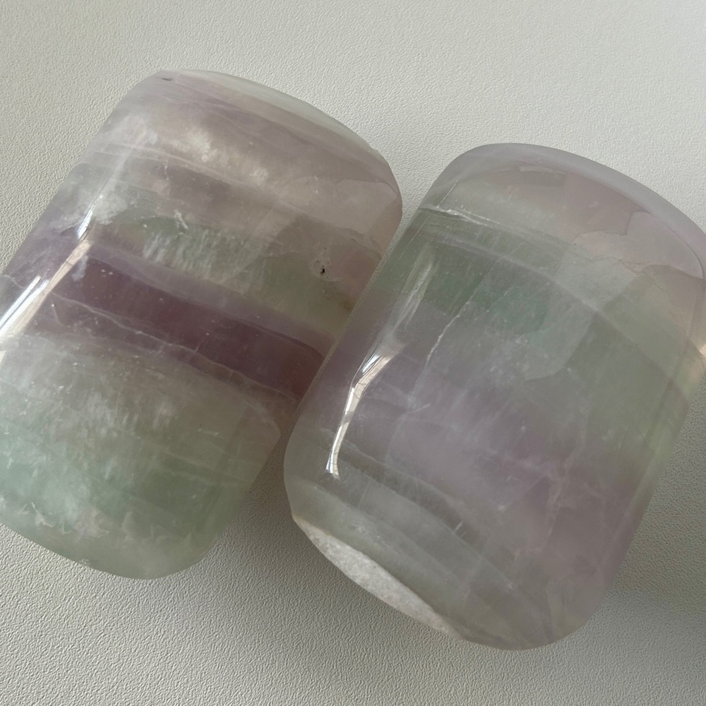 Rainbow Fluorite Carved Bar